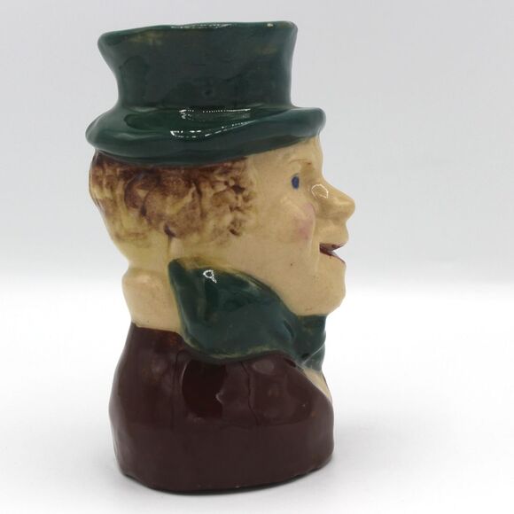 Antique Hand Crafted Toby Style Jug Charles Dickens English Hand Painted Pottery - Picture 4 of 8